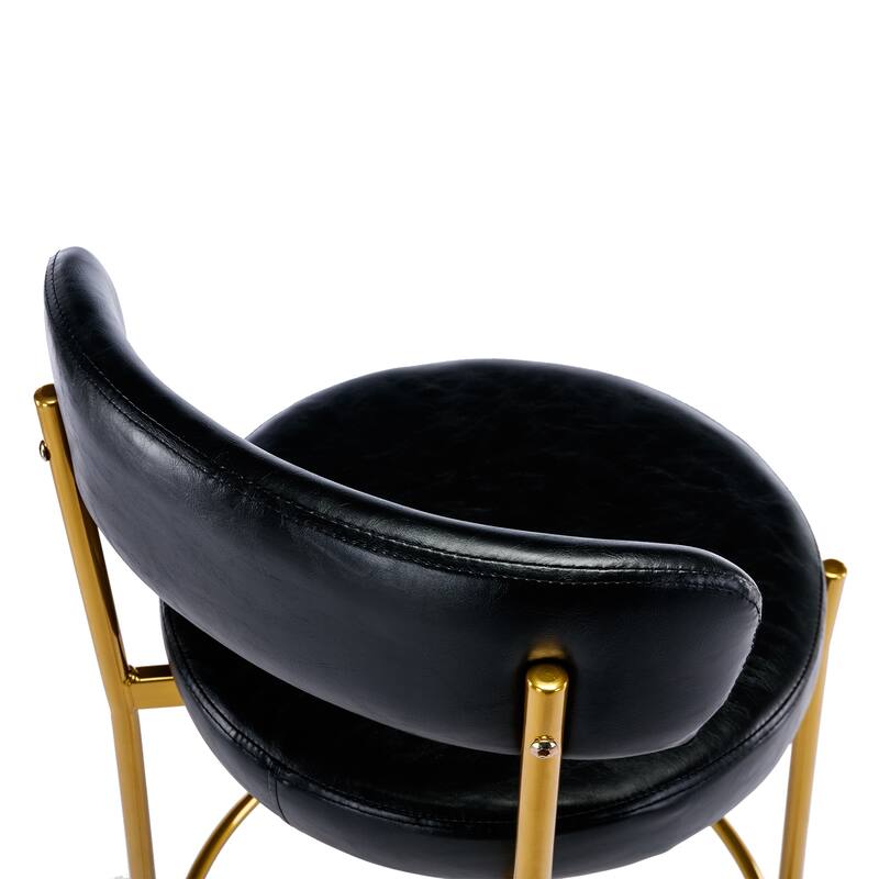 Counter Height Bar Stools Set of 2 Modern Armless Chairs