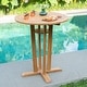 preview thumbnail 4 of 6, Cambridge Casual Paxton Teak wood Bar-height Patio Bistro Table