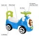 preview thumbnail 3 of 4, Timate: Push & Ride Racer - Blue & Monkey - Foot-To-Floor Car Ride-On,Ages 1-2