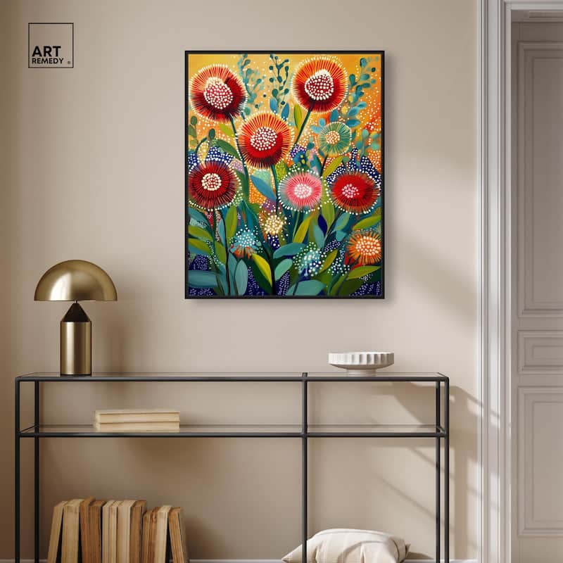 Vivid Flora I Canvas by Art Remedy