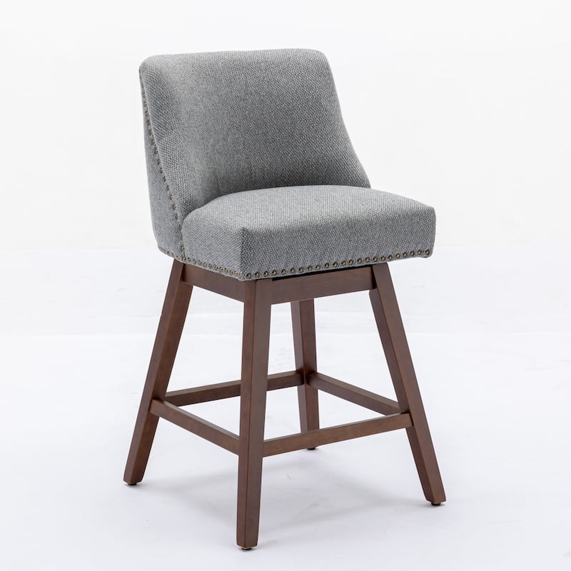 Counter Height Swivel Barstools Set of 6