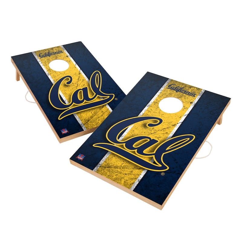 Vintage Cal Berkeley Golden Bears 2x4 Tailgate Cornhole Boards - Include Team Bags + LED Lights