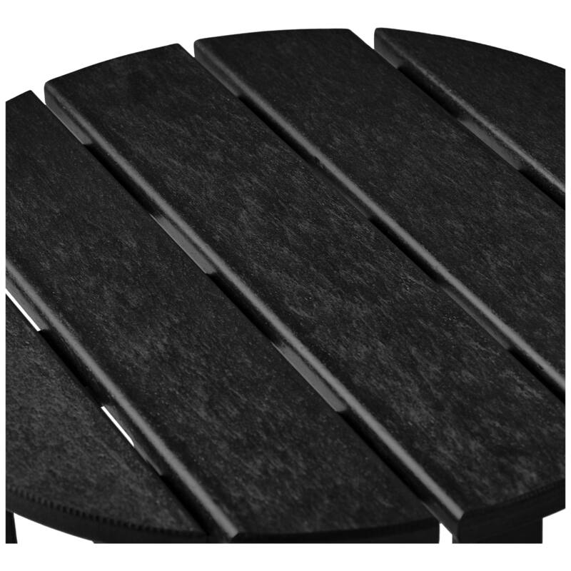 Laguna Outdoor 3-Piece Folding Adjustable Adirondack Chair with Hideaway Ottoman & Round Side Table