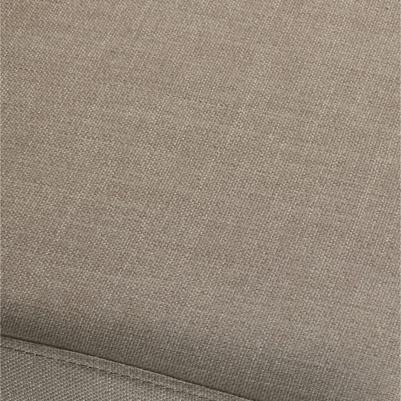 Antique Gray Finish Upholstered Nailhead Bench