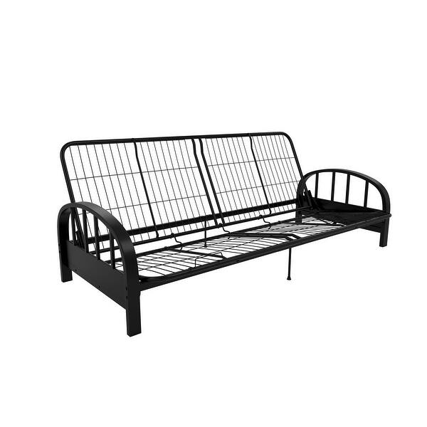 slide 10 of 14, DHP Aiden Black Futon Frame Black - Full