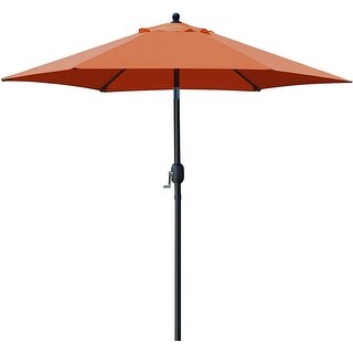 7.5' Patio Umbrella Outdoor Table Market Umbrella(Orange) - Bed Bath ...