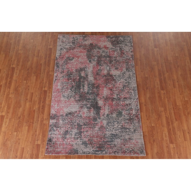 Abstract / Modern Area Rug Hand-Knotted Wool Carpet - 5'3"x 8'3"