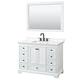 Option White / White Quartz Top / Matte Black Hardware