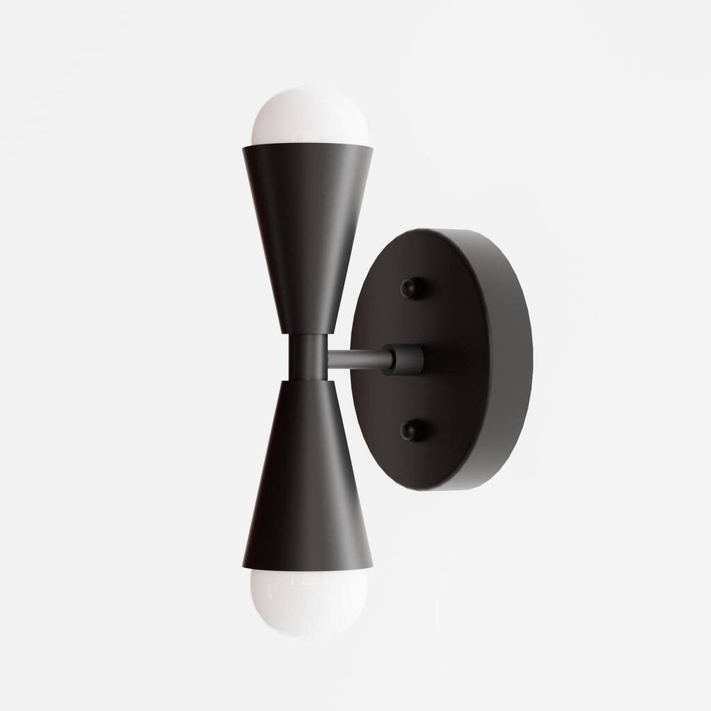 OROMA HOME Carlotte 2-Light Metal Wall Sconce Hardwired E26 G40 - N/A