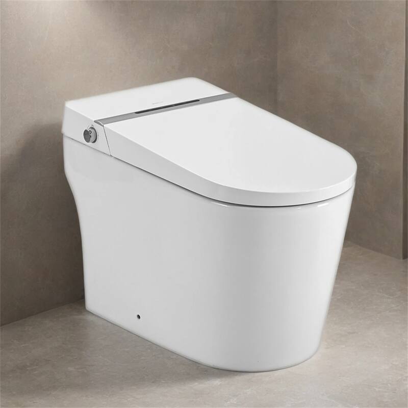 Smart Bidet Toilet with Remote,Auto Open/Close,Warm Water Heated Seat