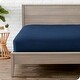 preview thumbnail 10 of 47, Deep Pocket Soft Microfiber Fitted Sheet Wrinkle Resistant - Twin, Queen, King, XL & More California King - Dark Blue