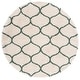 preview thumbnail 98 of 122, SAFAVIEH Hudson Shag Ogee Trellis 2-inch Thick Area Rug 7' Round - Ivory/Green