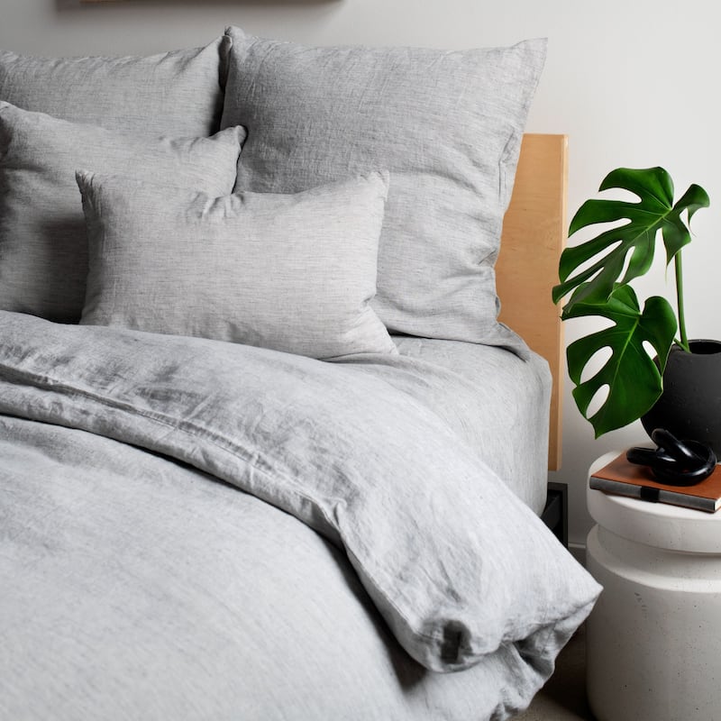 100% French Linen Duvet Cover by BOKSER HOME