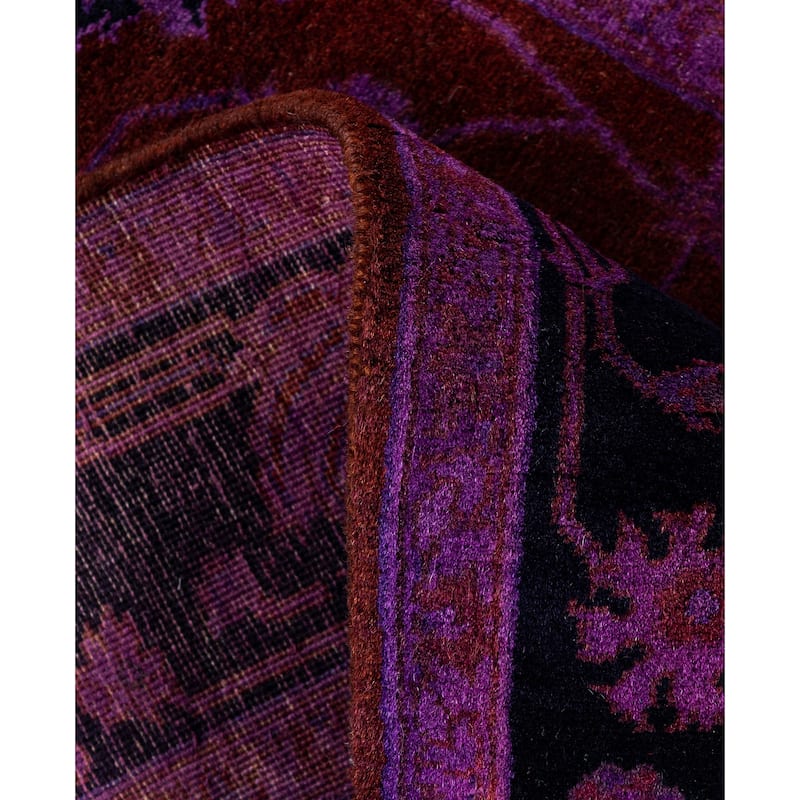 Overdyed One-of-a-Kind Hand-Knotted Area Rug - Red - 2' 9" x 4' 4"