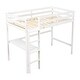 preview thumbnail 68 of 91, Modern Solid Wood Loft Bed with Built-in Desk, Safety Ladder