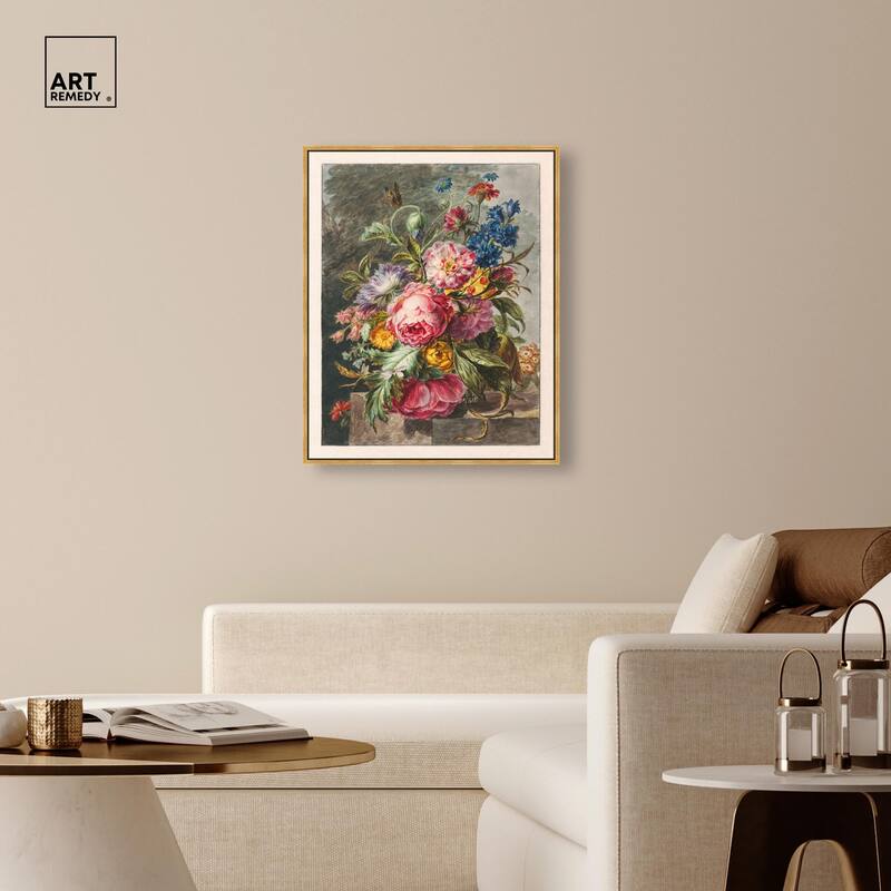 Stilleven Met Bloemen Canvas by Art Remedy