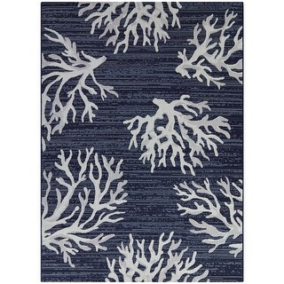 Vimeux Coastal Coral Indoor/Outdoor Area Rug - 5'3