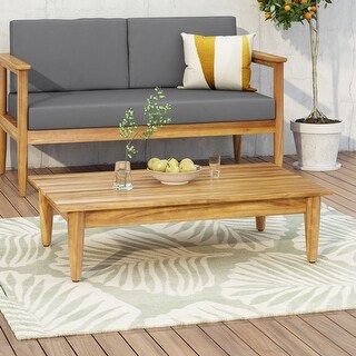 Magnolia Outdoor Acacia Wood Coffee Table by Christopher Knight Home - 39.50" W x 24.25" D x 10.25" H