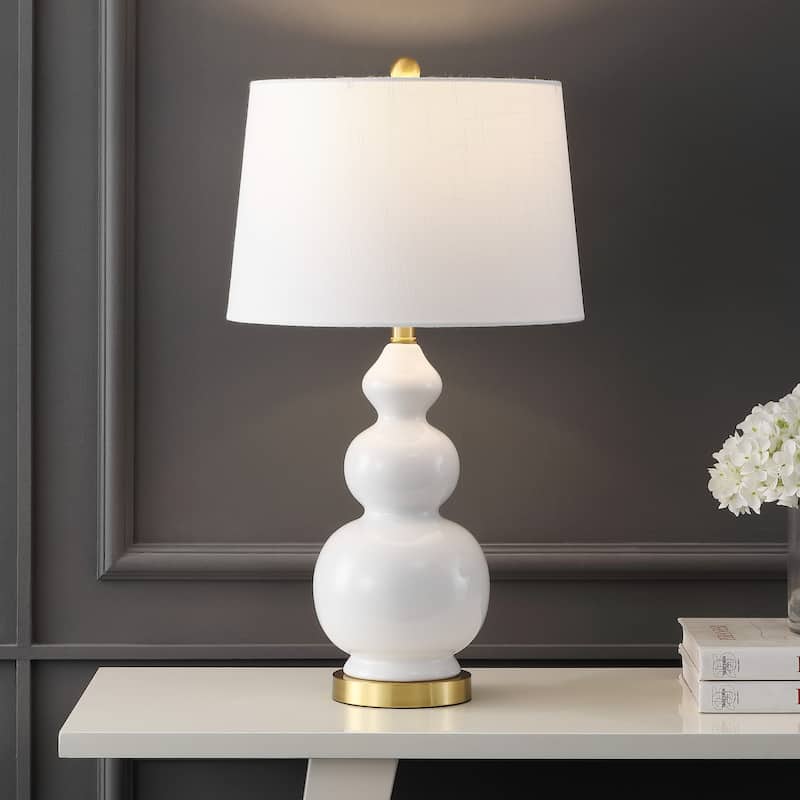 Arthur 27.5" Ceramic LED Table Lamp, Coral by JONATHAN Y