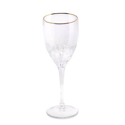 Optic Glasses with Gold Rim, Set of 6