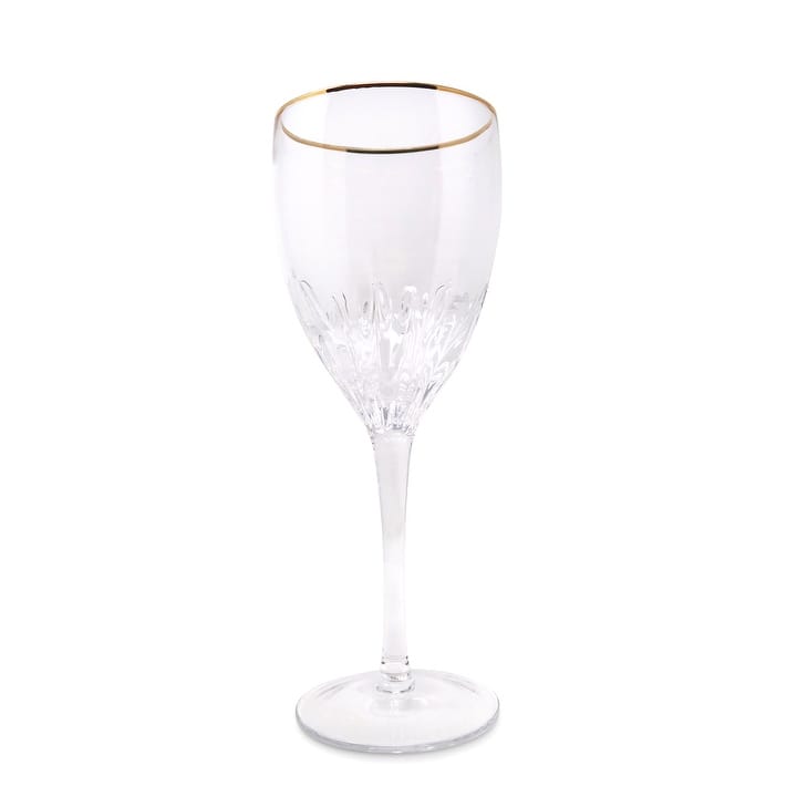Optic Glasses with Gold Rim, Set of 6