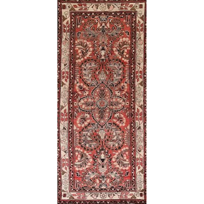Floral Lilian Persian Vintage Runner Rug Hand-knotted Wool Carpet - 3'7"x 9'8"