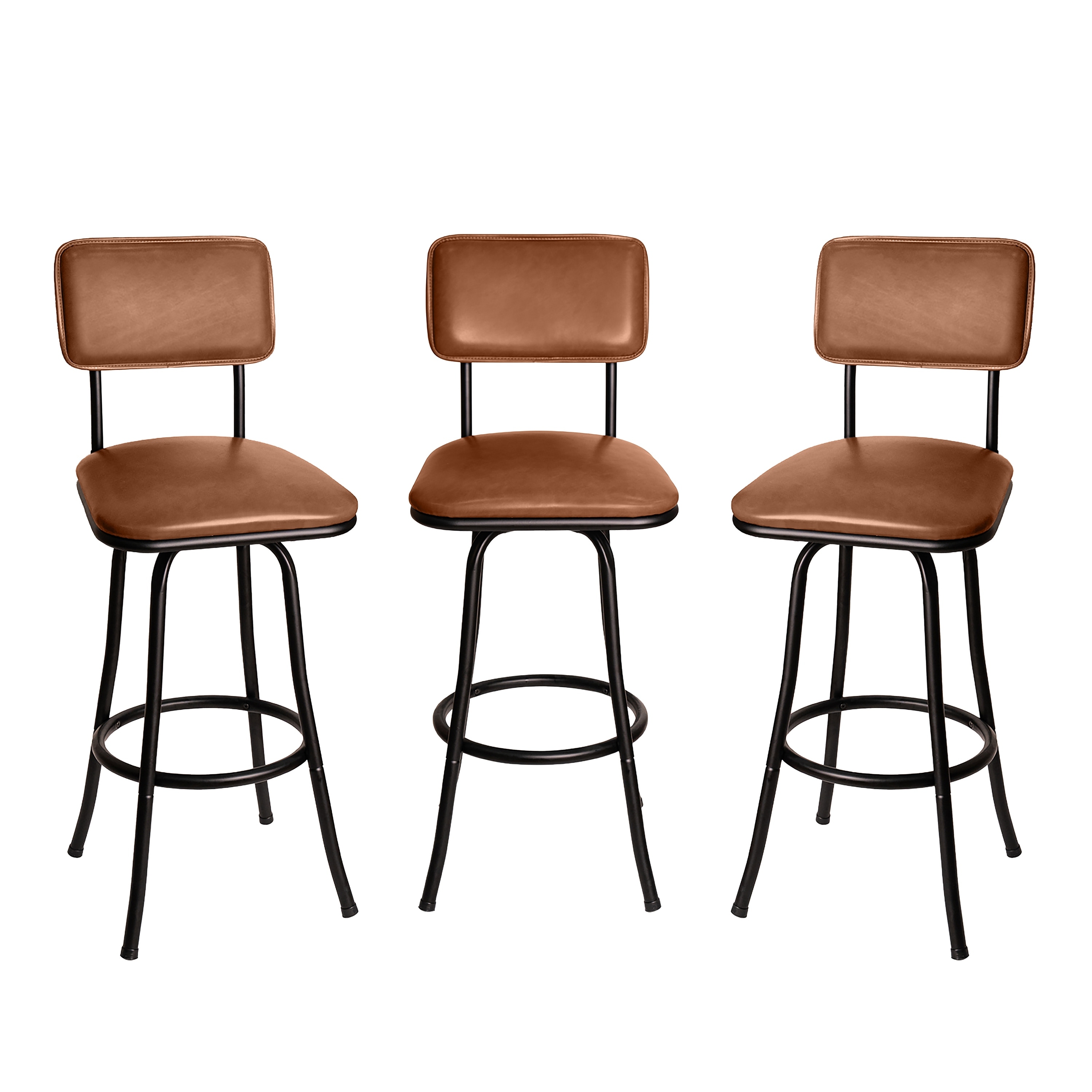 Azalea Park Swivel Barstool with Adjustable Height (Set of 3)