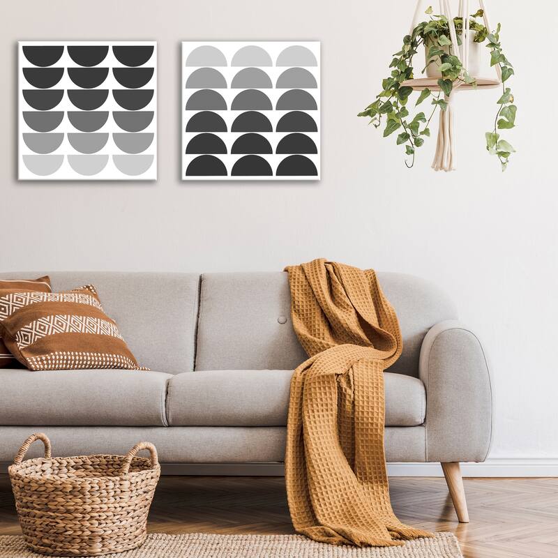 'Ink.Letter.Love XVII' Wrapped Canvas Wall Art Set by Corey Morrow