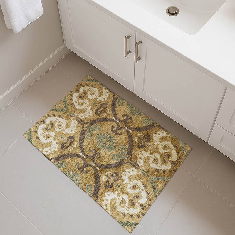 Machine Washable Indoor/ Outdoor Global Empire Chantille Rug