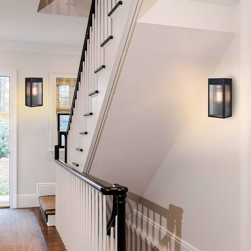 2 Pack wall light black wall sconce metal wall light fixture