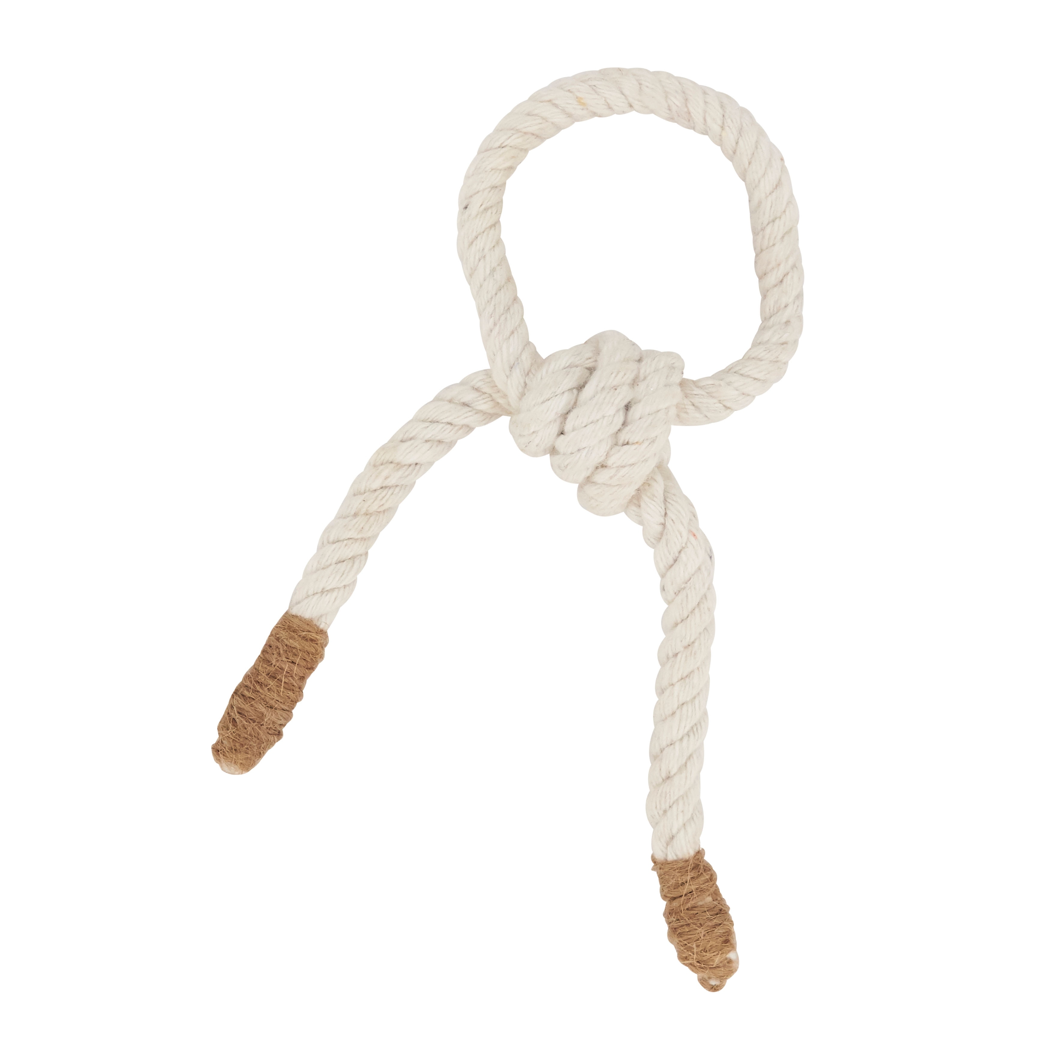 Saro Lifestyle Table Napkin Rings With Knotted Rope Design (Set of 4)