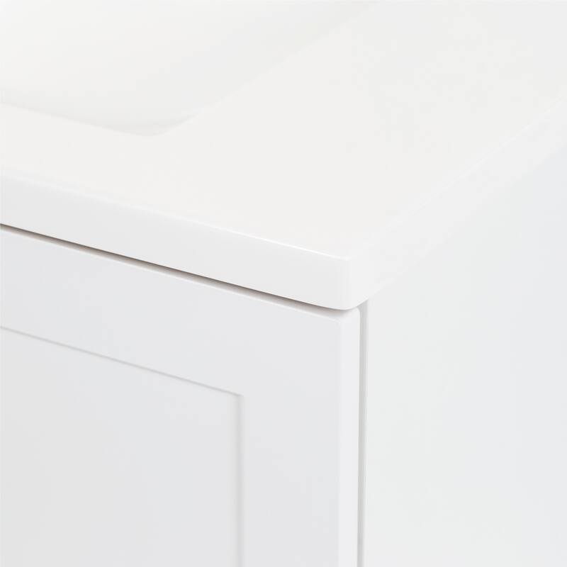 Spring Mill Cabinets Emlyn 30.5" Bathroom Vanity With Drawer and White Sink Top