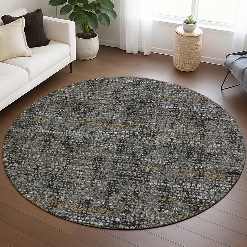 Machine Washable Indoor/ Outdoor Casual Kersey Chantille Rug