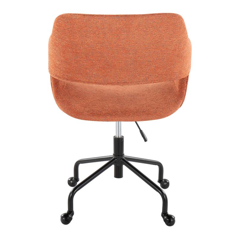 Contemporary Adjustable Office Chair with Ergonomic Design and Premium Faux Leather Upholstery