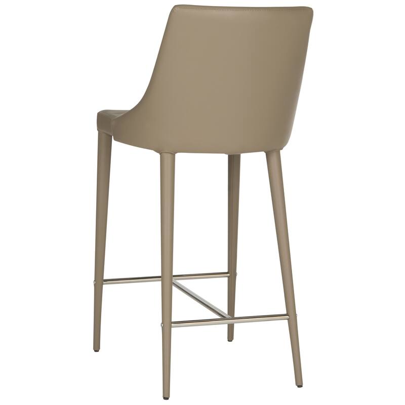 SAFAVIEH Soledad 26-inch White Counter Stool (Set of 2) - 22.9" x 18.9" x 37.4" - 23Wx19Dx37H