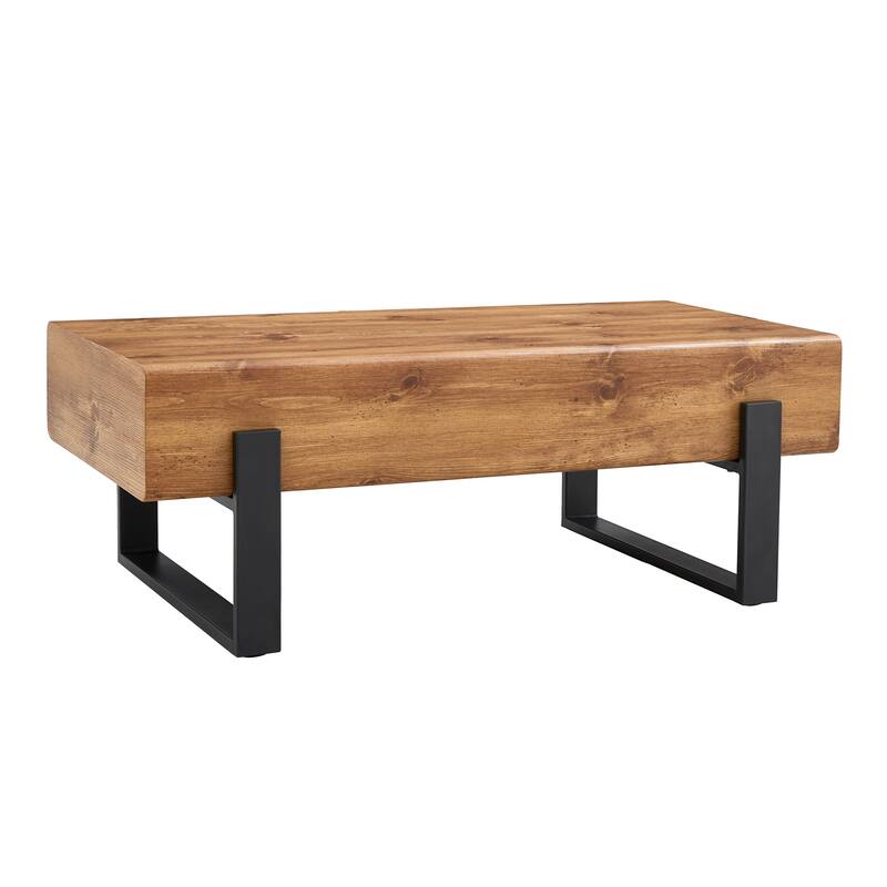 Rectangle Coffee Table 47.24-Inch Modern Coffee Table Tea Table for Living Room, Home Wood Center Table