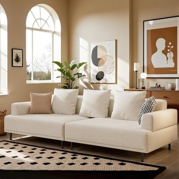 High back deep seat sofa sales