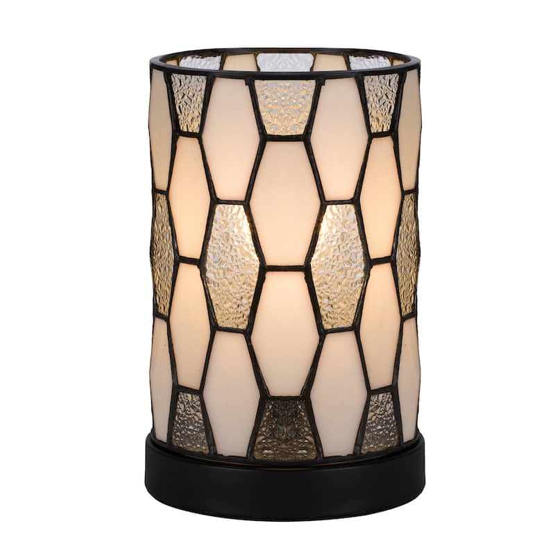 3120 Tiffany 9.25" Height Metal/Resin Accent Lamp in Dark Bronze Finish