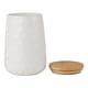preview thumbnail 4 of 40, Matte Dimple Texture Ceramic Canister (Set of 2) - 3.25 Cup/5.75 Cup