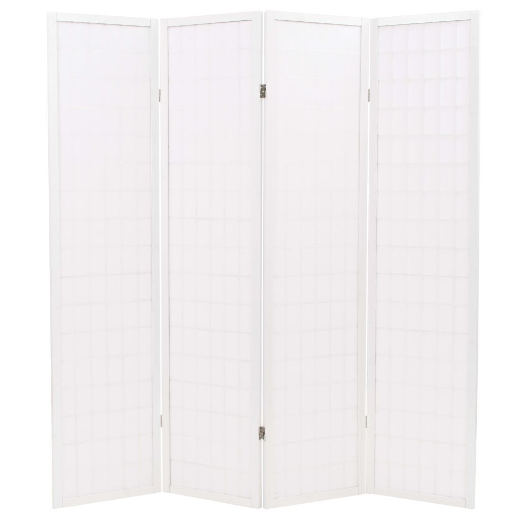 Shop Vidaxl Folding 4 Panel Room Divider Japanese Style 63 X66 9