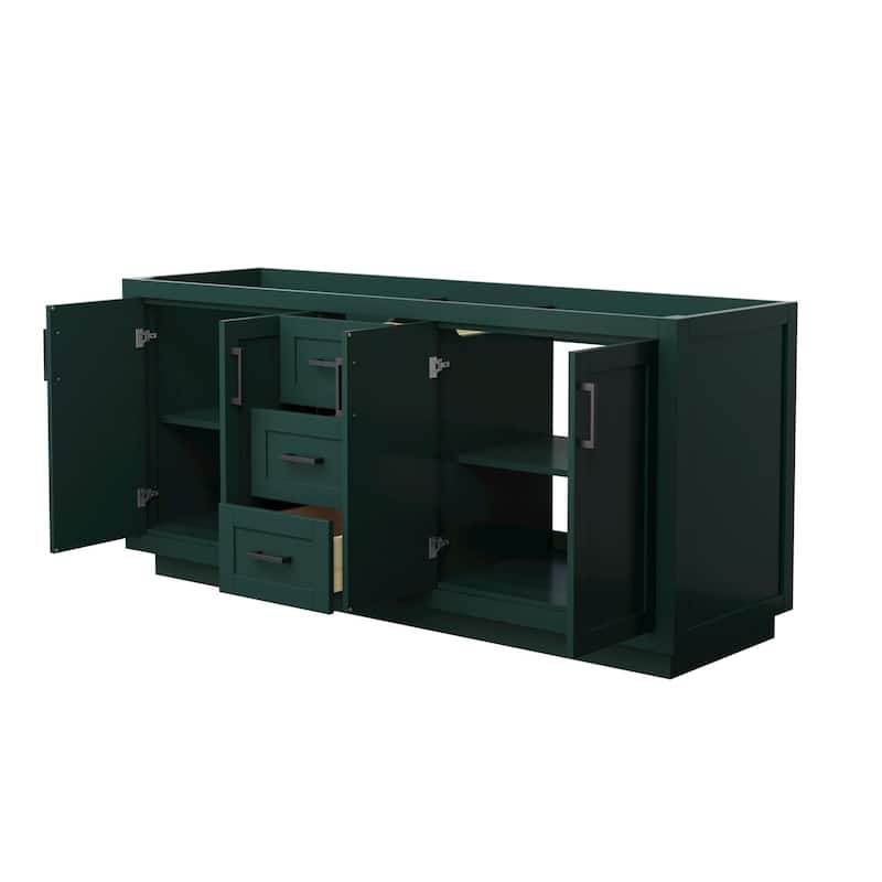 Wyndham Collection Miranda 71" Double Free Standing Vanity Cabinet