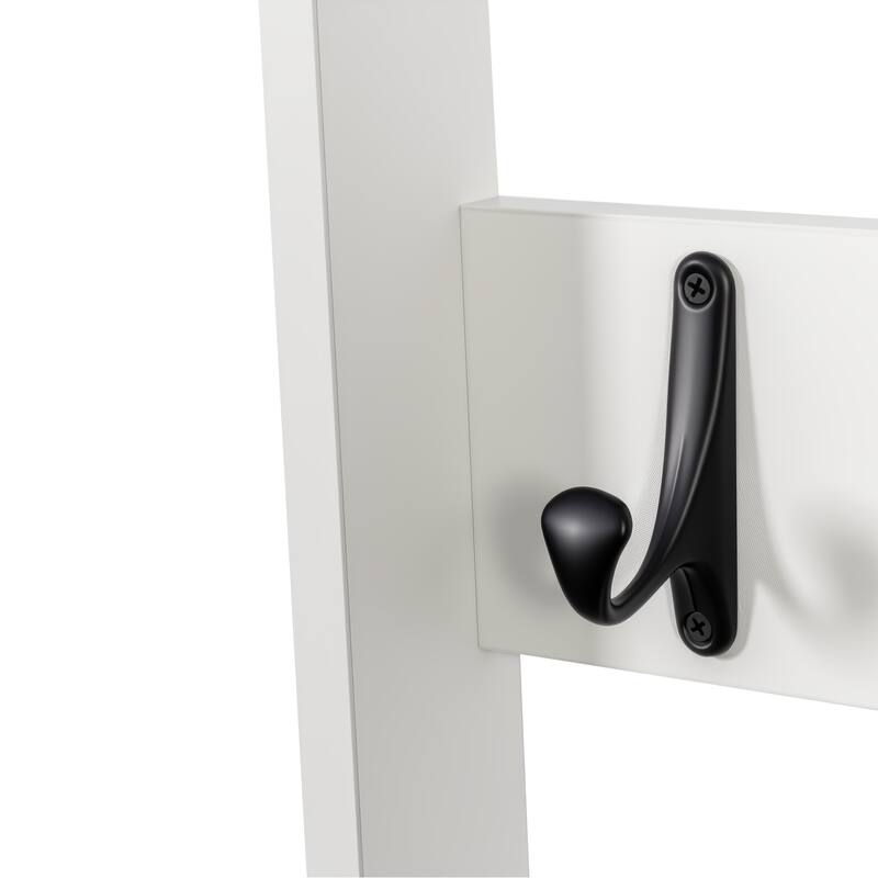 GDF Studio - Raintree Modern 67.32" Tall 2-in-1 Coat Rack and Nightstand with Drawers & Hooks