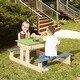preview thumbnail 4 of 8, Gymax 3-in-1 Kids Picnic Table Outdoor Wooden Water Sand Table w/ Play - See Details