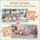 preview thumbnail 3 of 5, Height Adjustable Toddler Table with 2 Chairs and Storage, 3-Piece Kids Activity Set for Drawing and Crafts, Ages 18 Months
