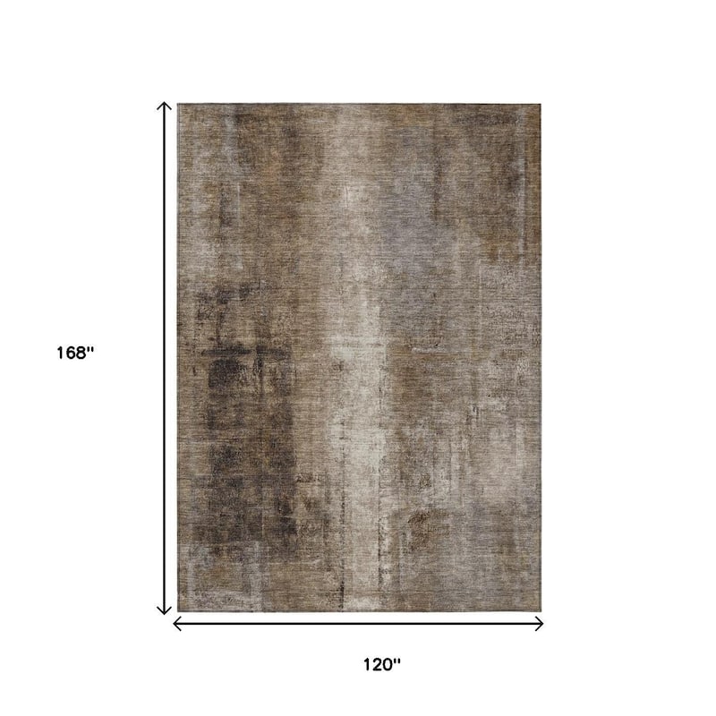 HomeRoots Abstract Transitional Rectangle Outdoor Rug