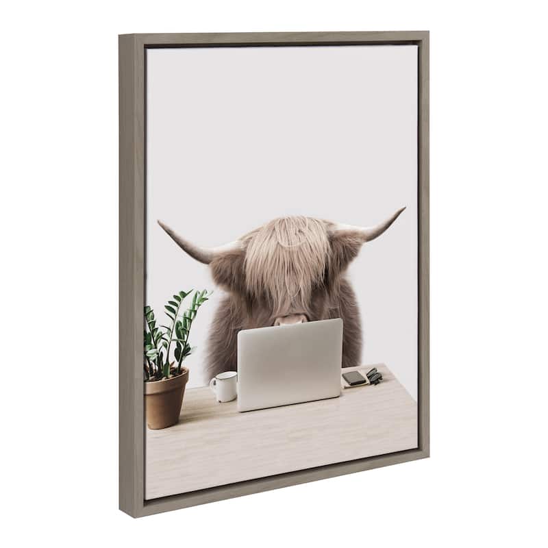 Kate and Laurel Sylvie Harry Frame Canvas by The Creative Bunch Studio