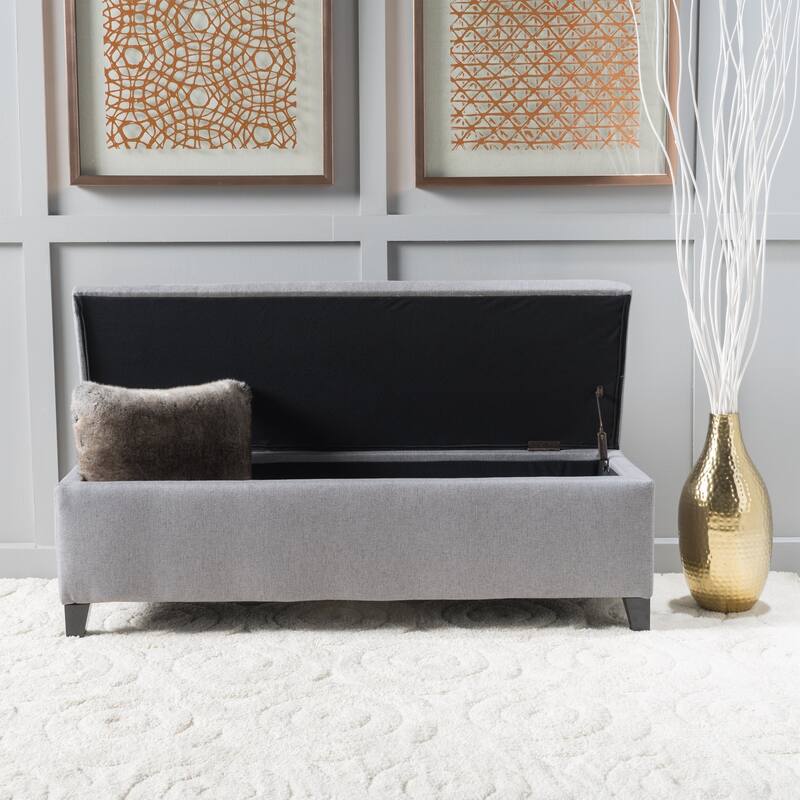 Cleo Fabric Storage Ottoman Bench by Christopher Knight Home