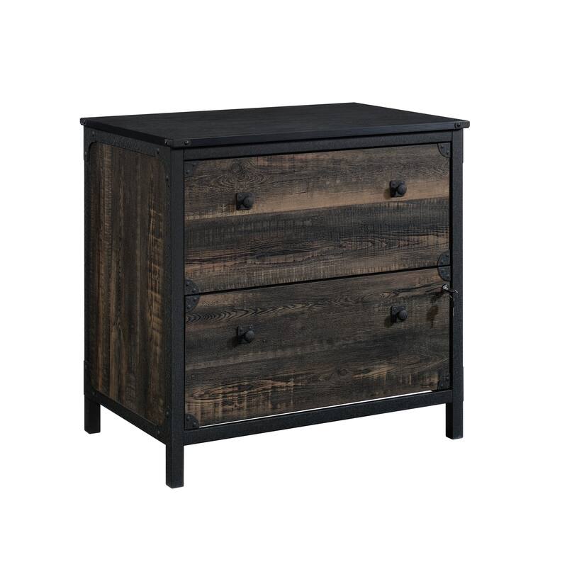 Lateral File, File Cabinet , Office Storage Cabinet Brown finish - Brown