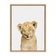 preview thumbnail 17 of 16, Sylvie Sleepy Baby Lion Animal Print Framed Canvas Art by Amy Peterson