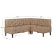 preview thumbnail 34 of 32, Linon Allard Upholstered/Faux Leather Modern Farmhouse Nook Bench